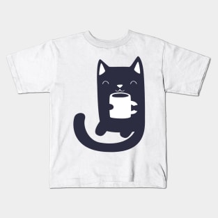 Coffee Cat Kids T-Shirt